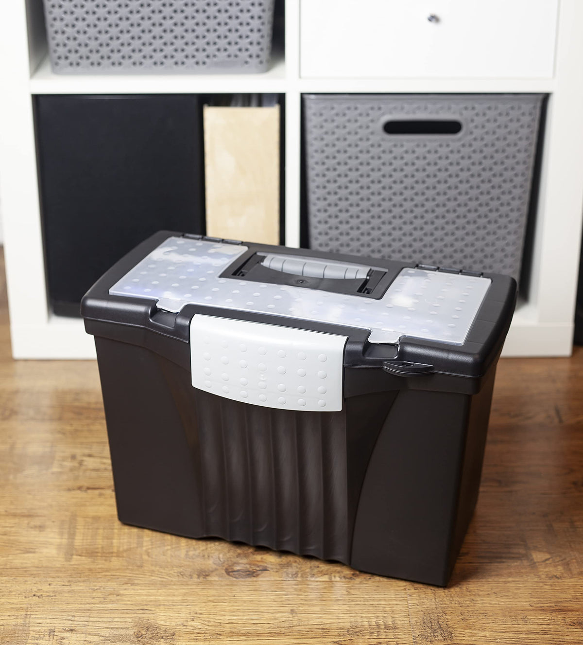 Storex Storage Box 61510U01C, 14.5 x 10.5 x 12 in – view 2