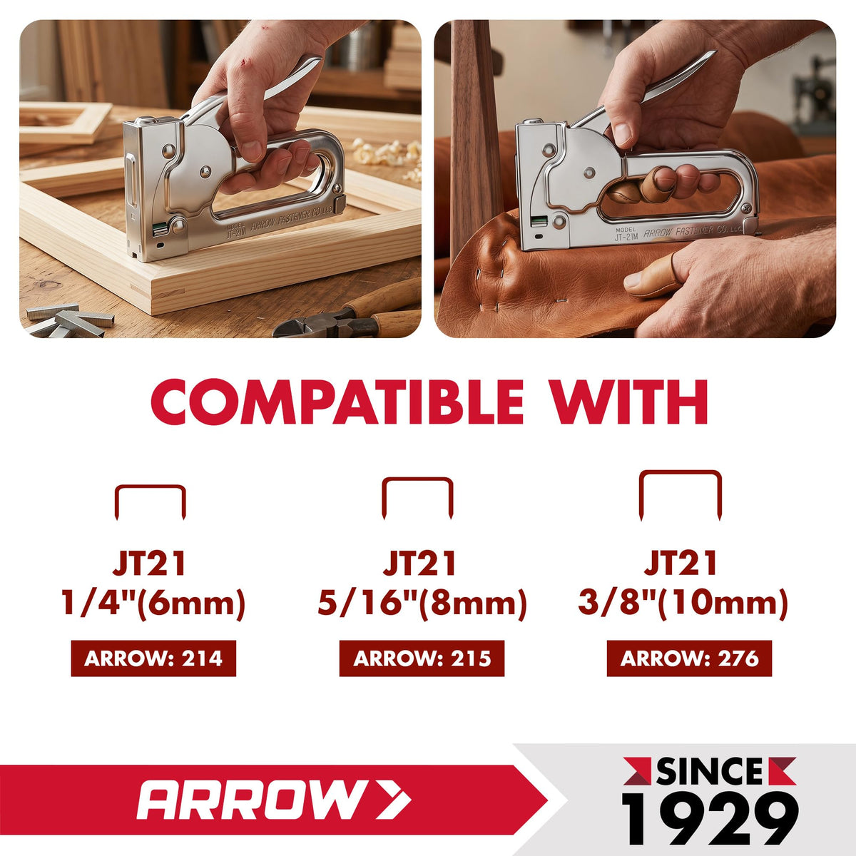 Arrow Fastener Stapler JT21CM, 1-Pack – view 5