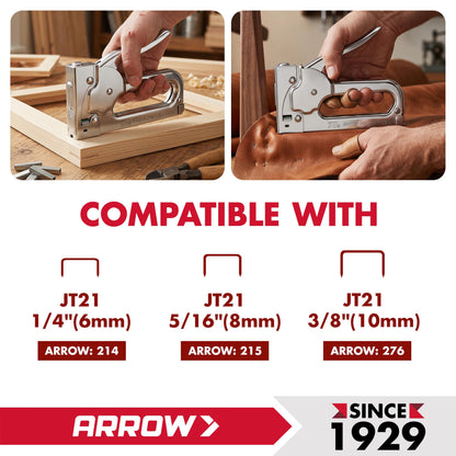 Arrow Fastener Stapler JT21CM, 1-Pack – view 5