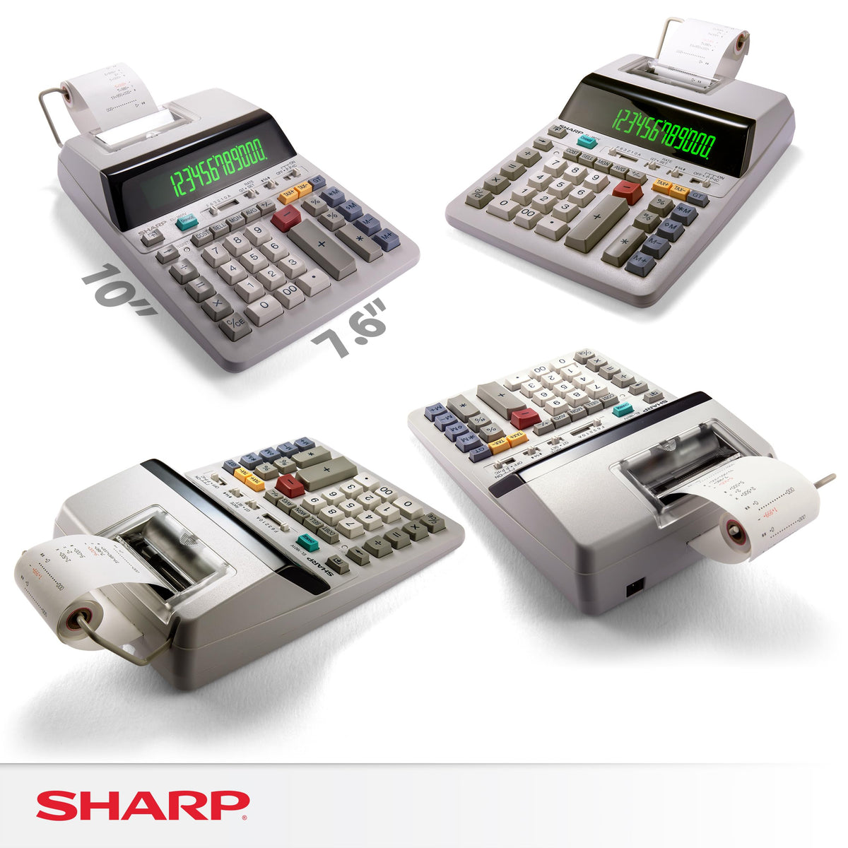 Sharp Calculator EL-1801V, 7.6 x 10.1 x 2.5 in – view 8