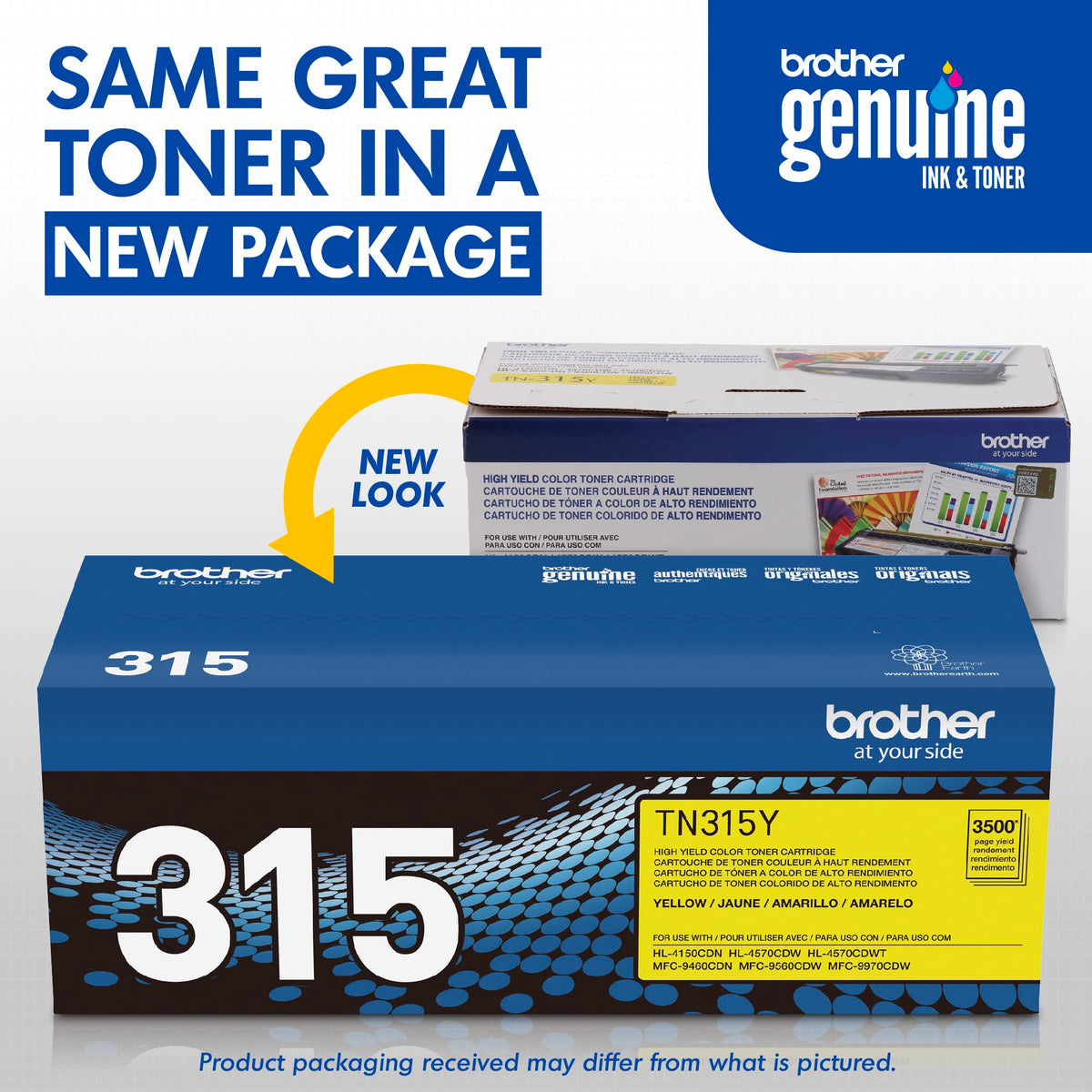 Brother Laser Printer Toner TN315Y, High Yield – view 3