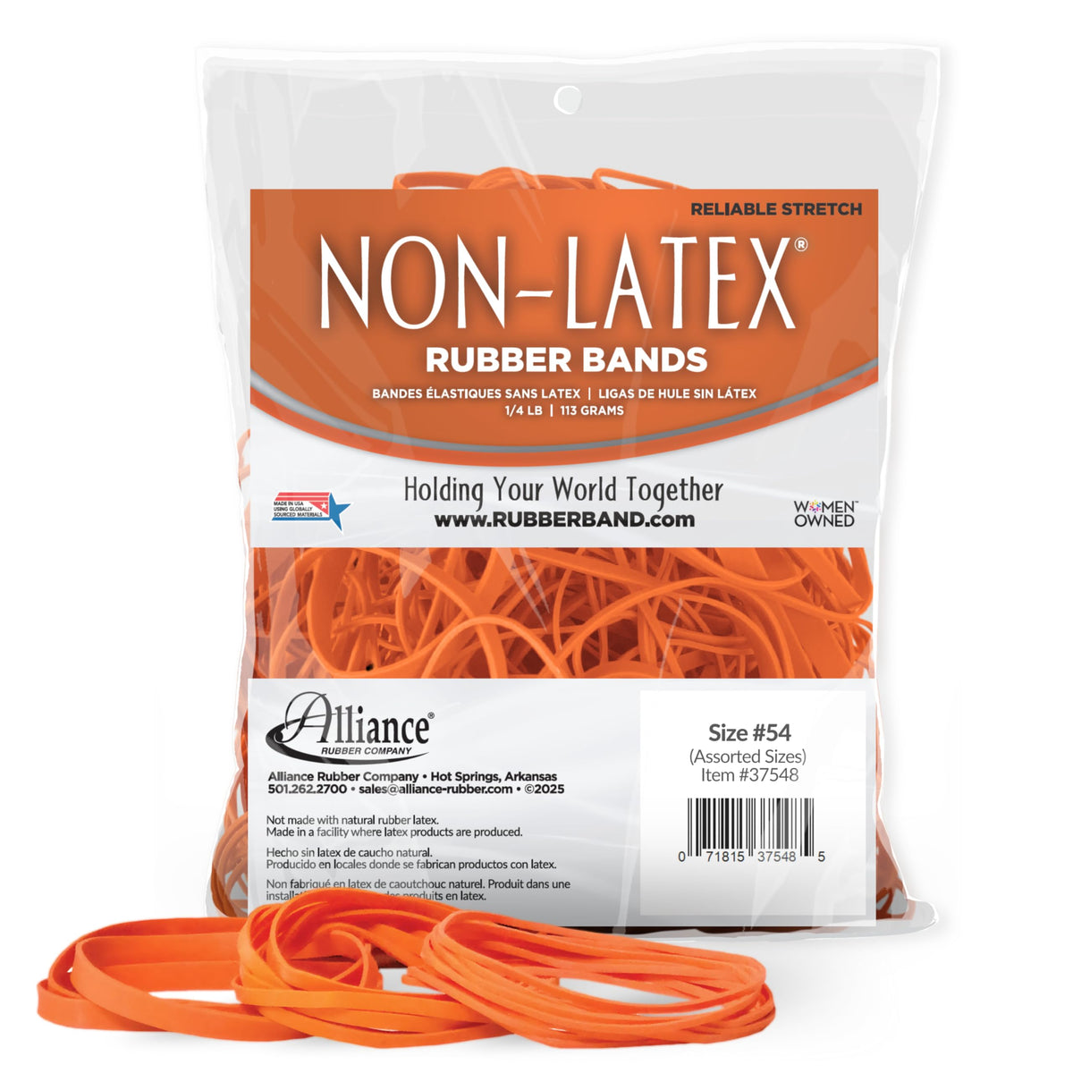 Alliance Elastic Band 37548, 3 1/2 x Mixed (1/16, 1/8, 1/4) in