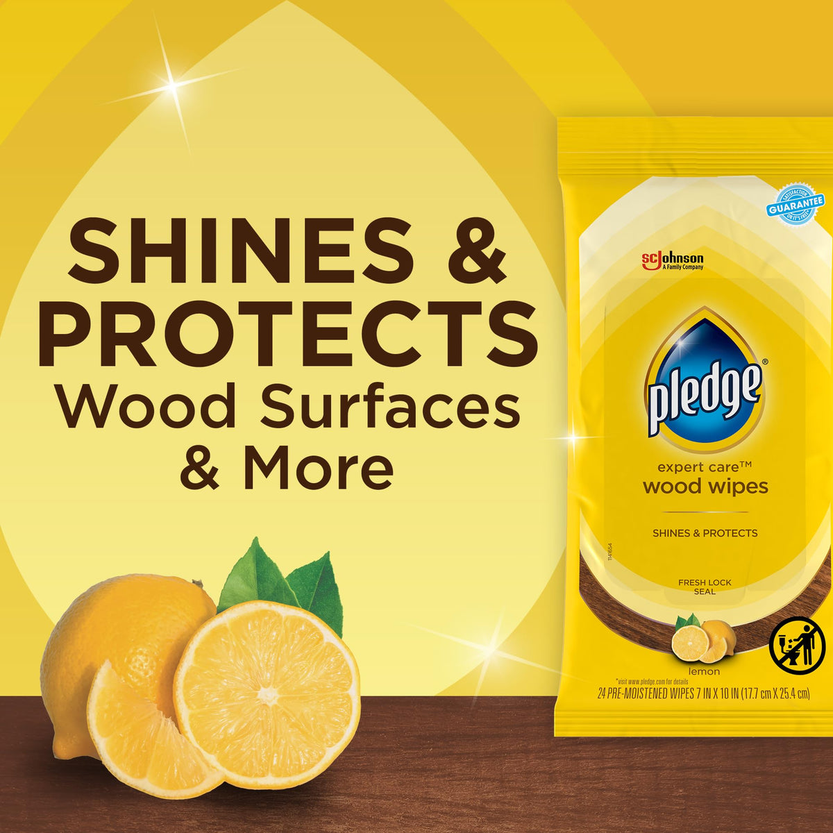 Pledge Surface Cleaning Wipe B005177XBG, 24 Count – view 2