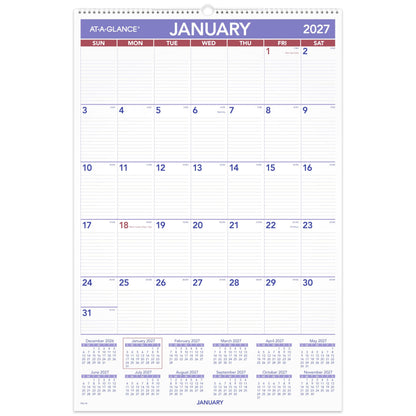 AT-A-GLANCE Calendar PM428, 20"W x 30"H