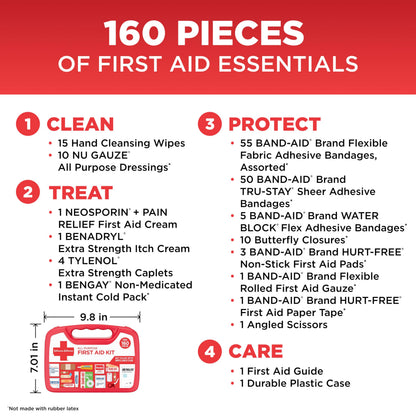 Band-Aid First Aid Kit 00381372020453, 160 Piece – view 4
