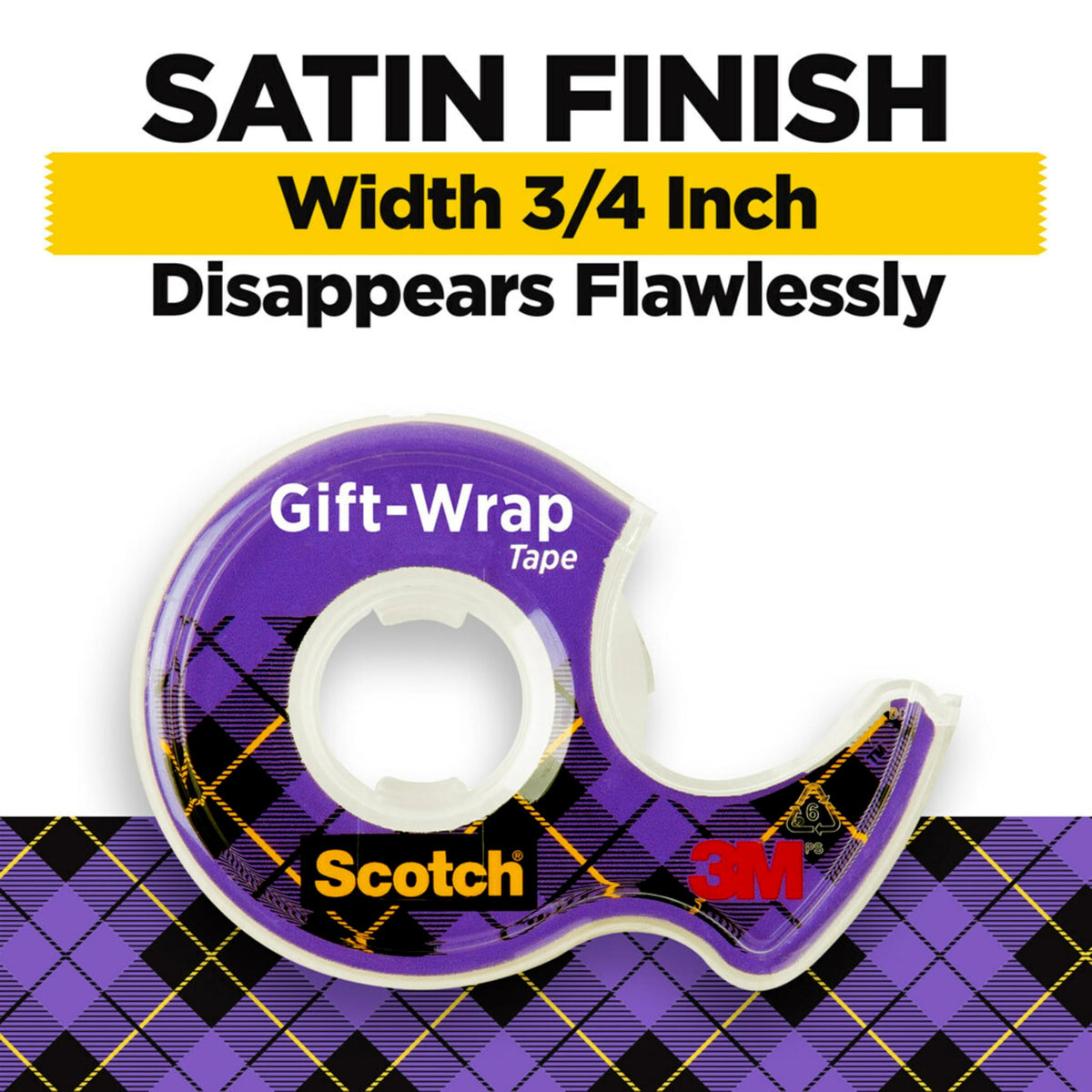 Scotch Adhesive Tapes 615-SIOC, 6 Rolls – view 2