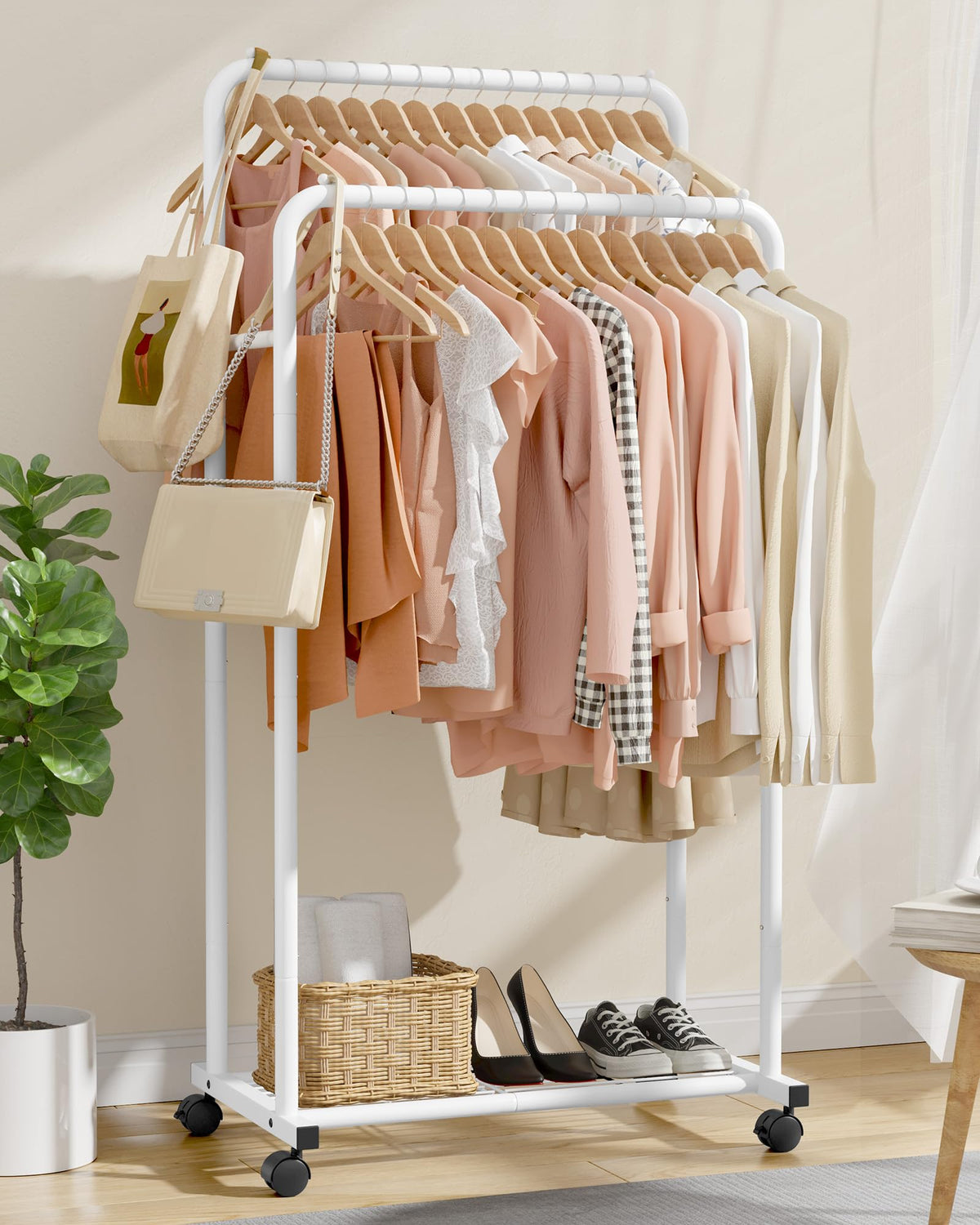Sakugi Clothes Rack US641, 28.0" x 16.0" x 59.0" (2 Rods) – view 2