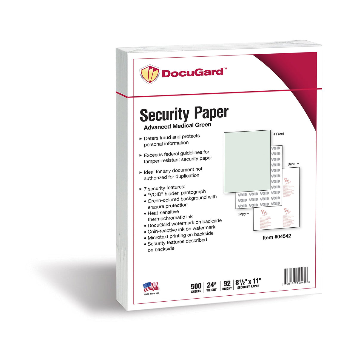 DocuGard Print Copy Paper 4542, 500 Sheets
