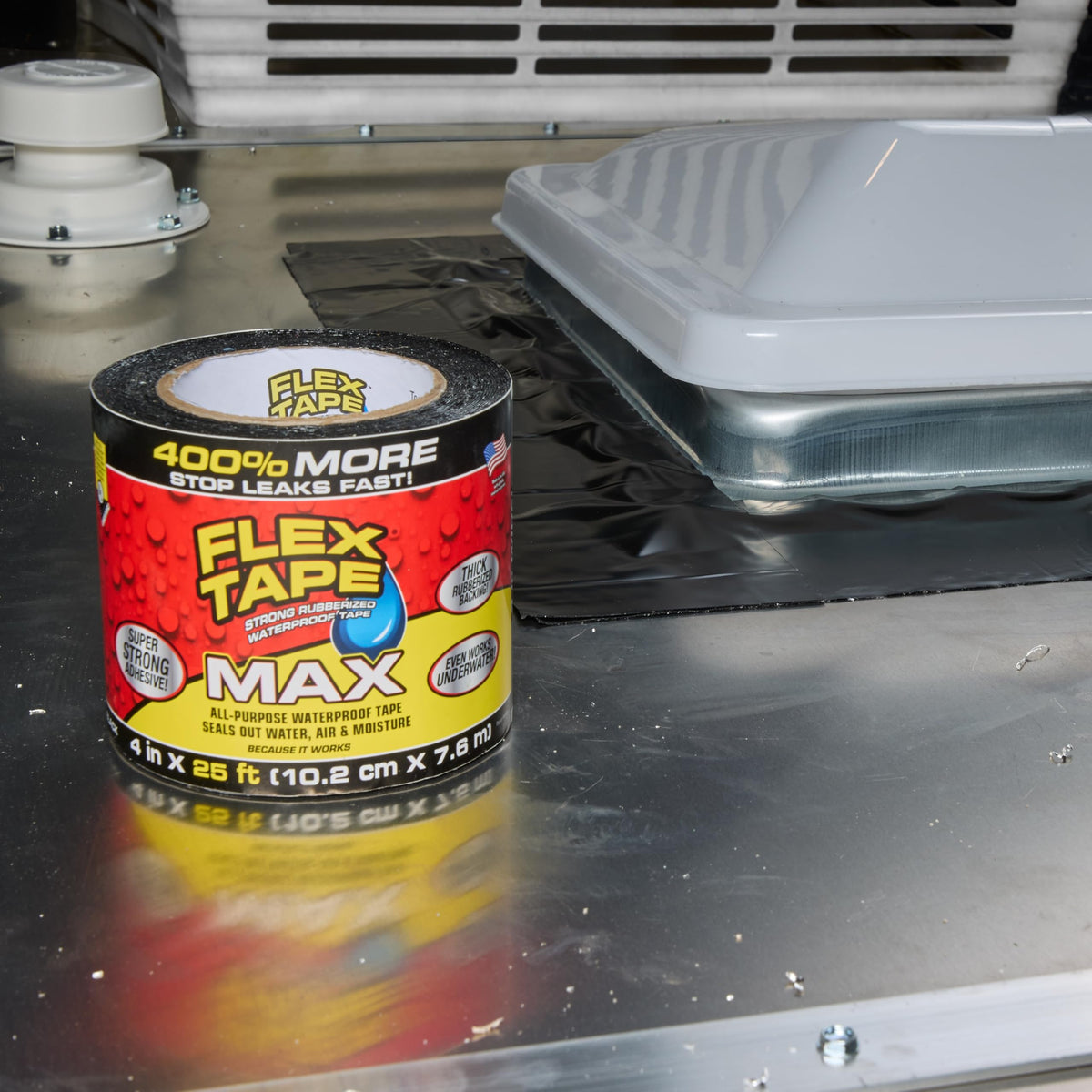 Flex Tape Adhesive Tapes TFSBLKR0405, 4" x 5' – view 6