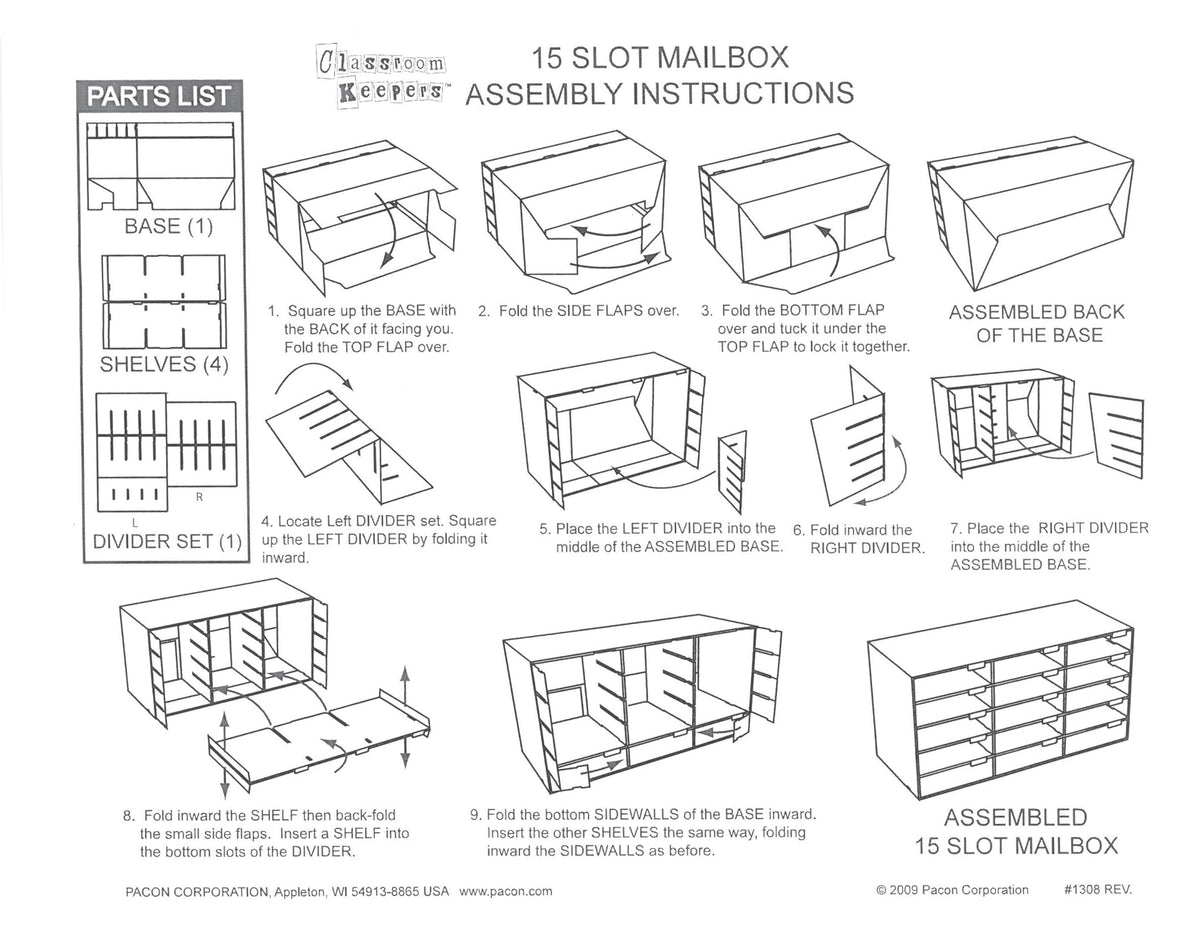 Pacon Item Container 001308, 15-Slot – view 4