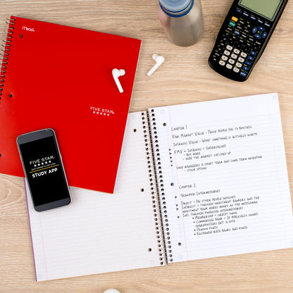 Five Star Blank Book 72073, 1 Count, Red – view 8