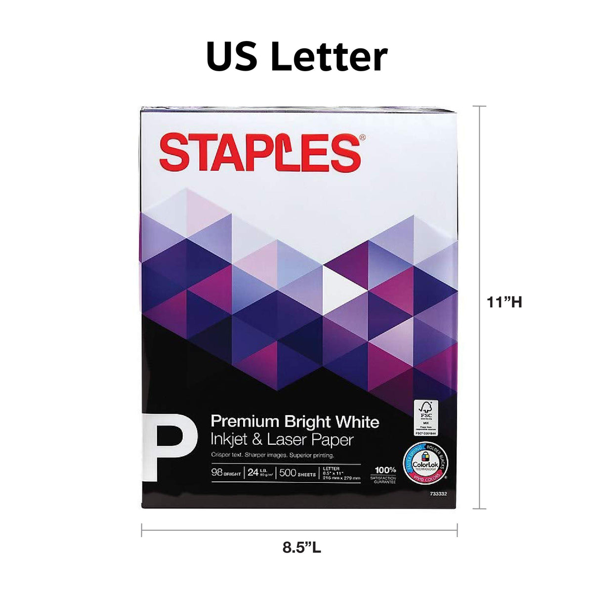 STAPLES Print Copy Paper 733330, 24 Lb. – view 3