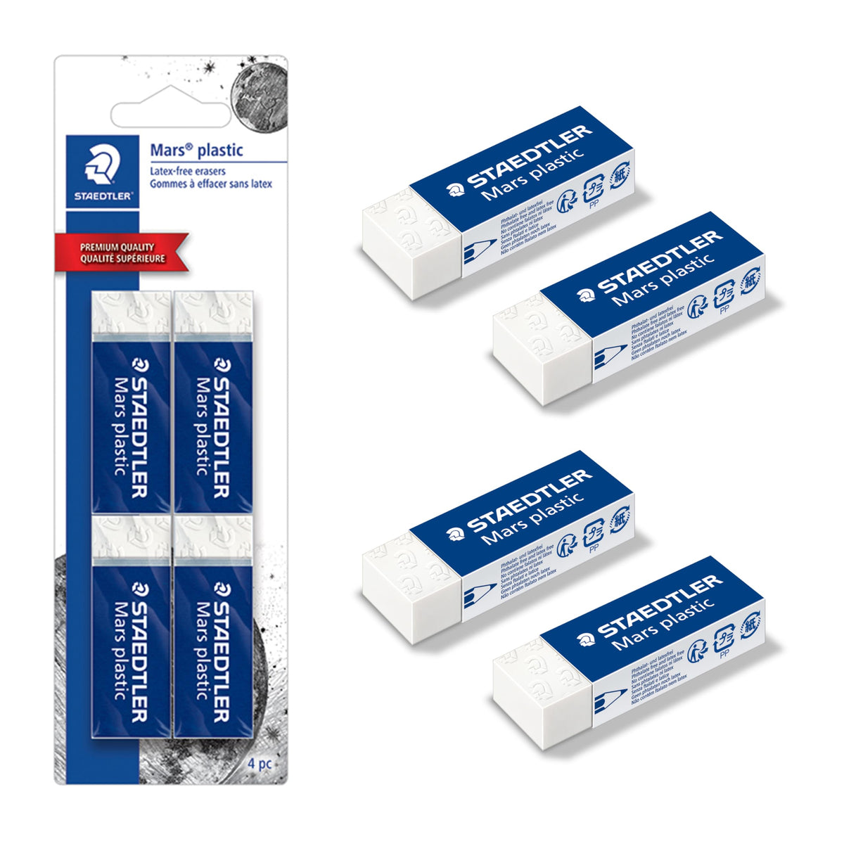STAEDTLER Eraser 526 50BK4, 4 Count