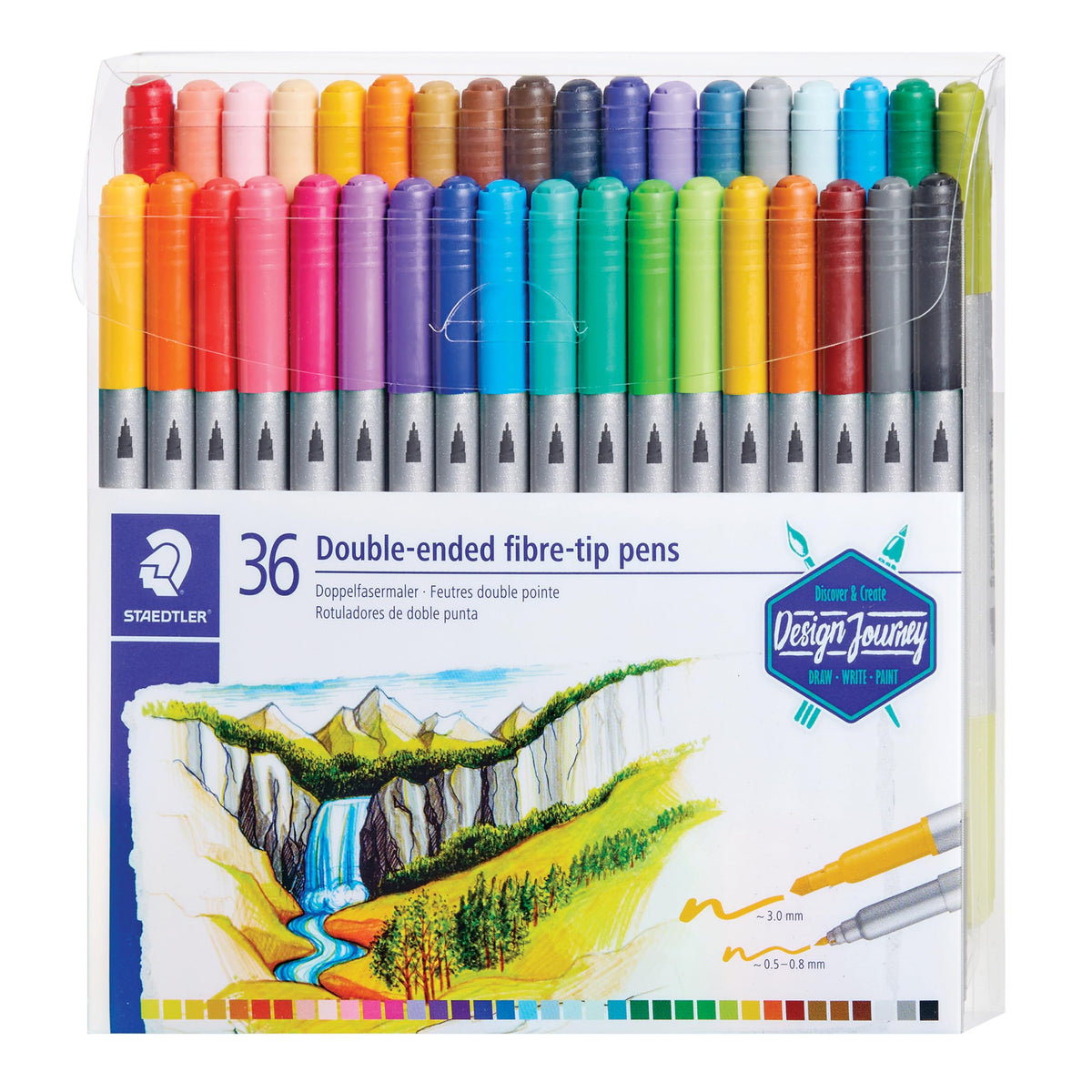 STAEDTLER Marking Pen 3200 TB36, 1 Count (Pack of 36)