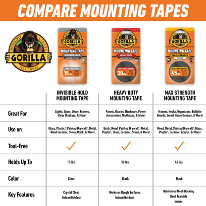GORILLA Adhesive Tapes 102441, 1" x 120" (1-Pack) – view 8