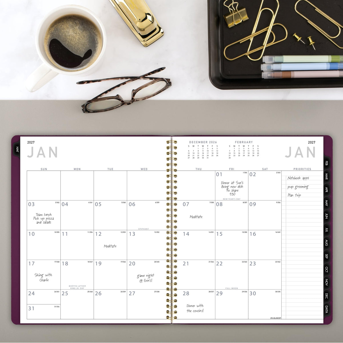 AT-A-GLANCE Planner 70250X14, 9" x 11" – view 2