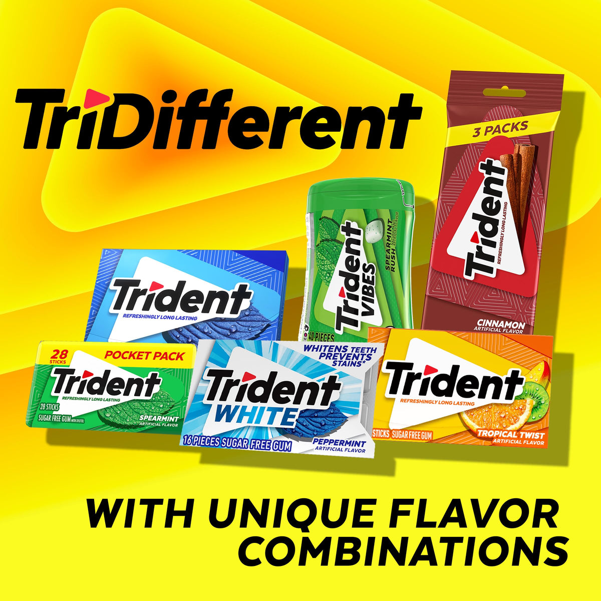 Trident Chewing Gum 12546011112, 14 Count (Pack of 12) – view 7