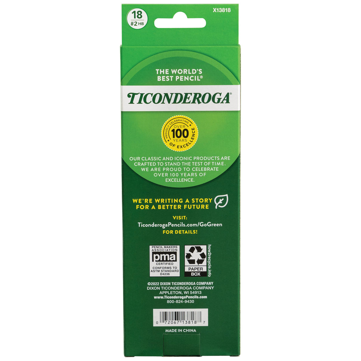 Ticonderoga Writing Instrument 13806, 18 Count – view 3