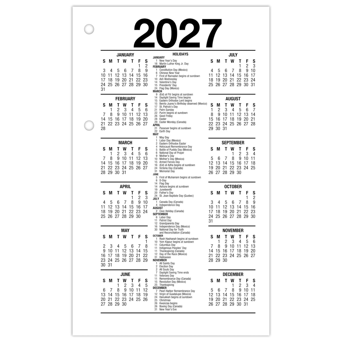 AT-A-GLANCE Calendar E717R50, 3.5" x 6" – view 3