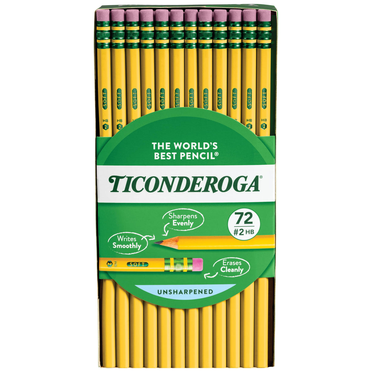Ticonderoga Writing Instrument 33904, 72 Count