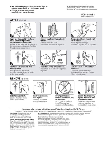 Command Storage Hook 17086S-AWESAZ, Medium, 2 Count – view 10