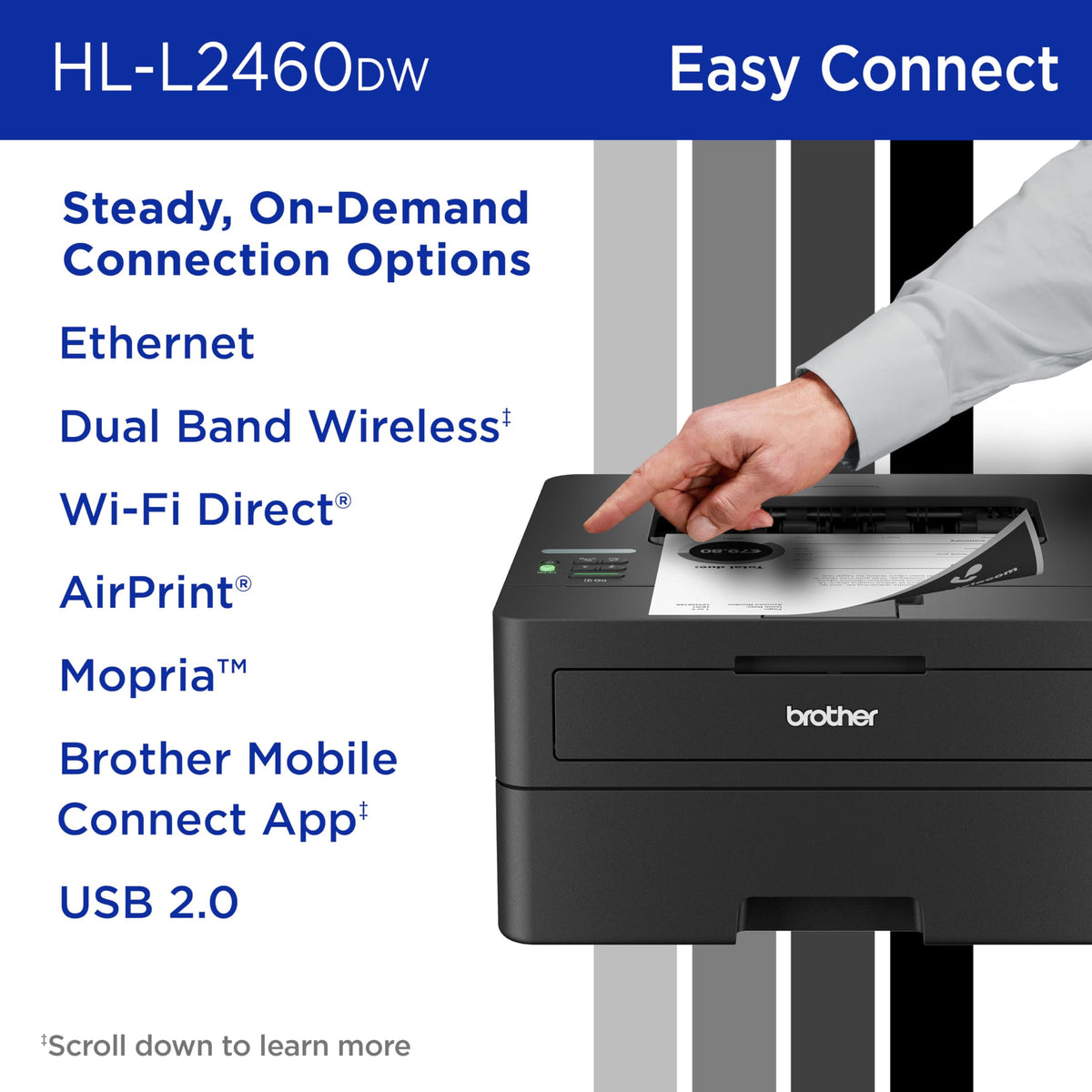Brother Printer HLL2460DW, Standard – view 6
