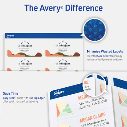 Avery Label 8663, 2" x 4", 250 Count – view 3
