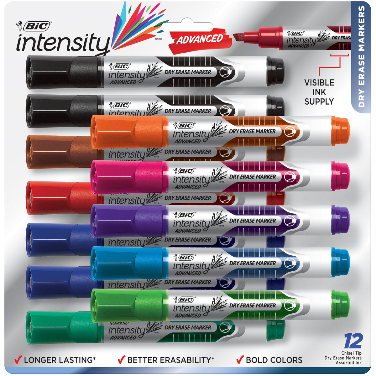 BIC Marking Pen GELITP121, 12 Count