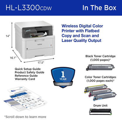 Brother Printer HLL3300CDW, Standard – view 7