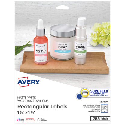 Avery Label 22828, 1 1/4" x 1 3/4", 256 Count