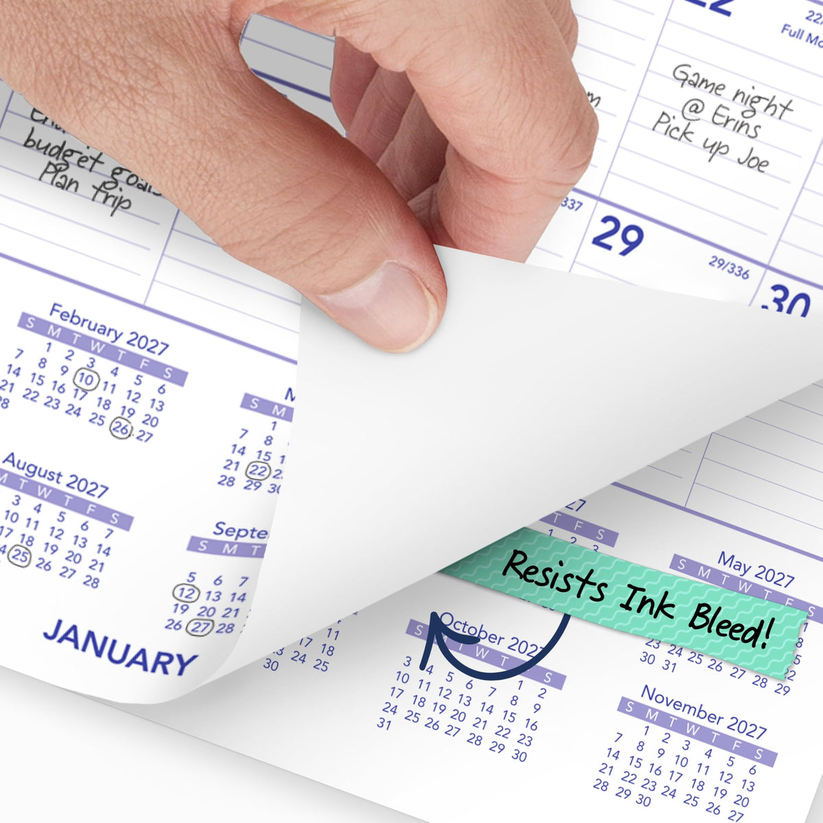 AT-A-GLANCE Calendar PM128, 8"W x 11"H – view 2