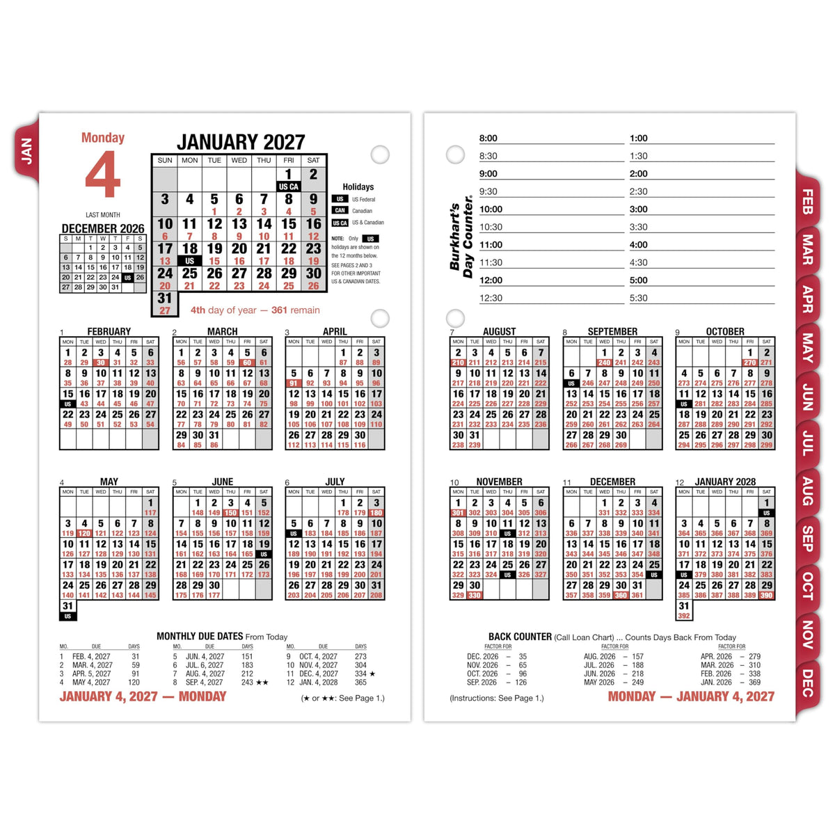 AT-A-GLANCE Calendar E71250, 4.5" x 7.5"