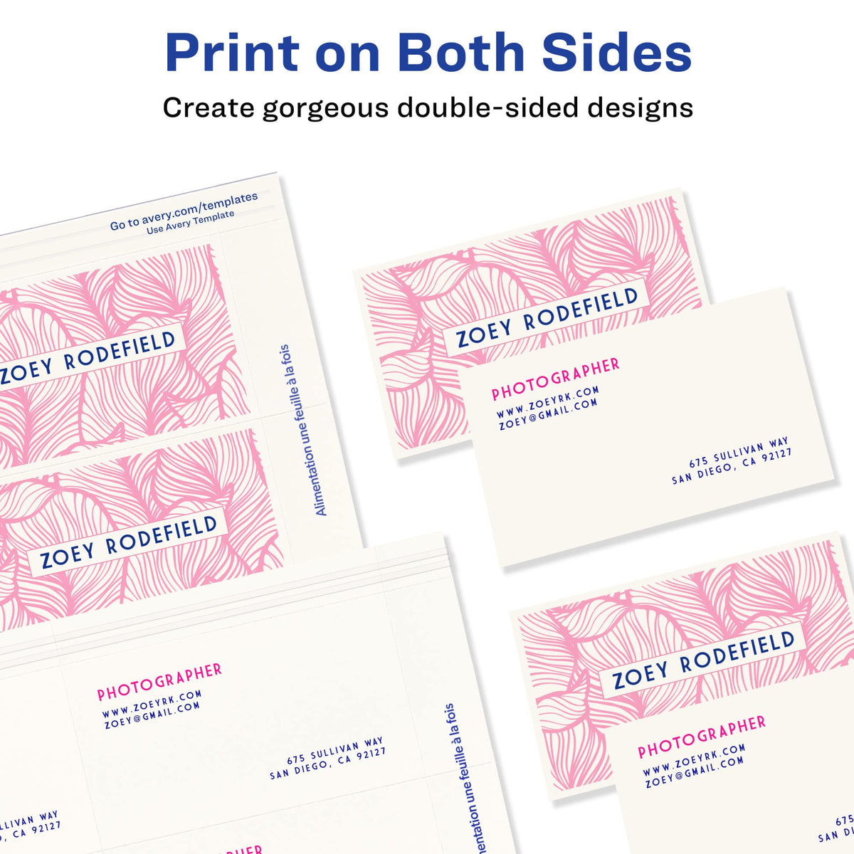 Avery Card Stock 8859, 200 cards – view 8