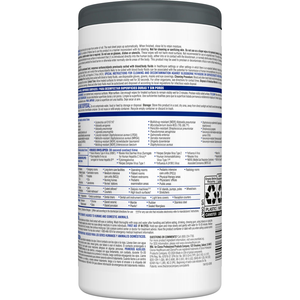Clorox Surface Cleaning Wipe 31758, 150 Count – view 10