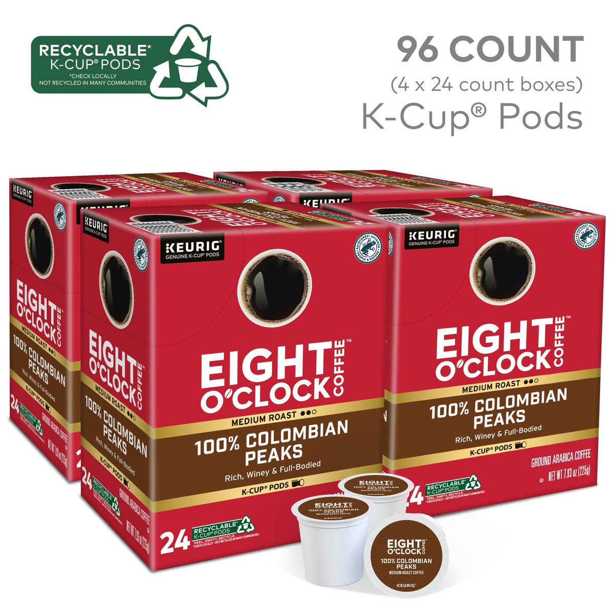 Eight O'Clock Coffee 6812, 24 Count (Pack of 4), 96 Count – view 2