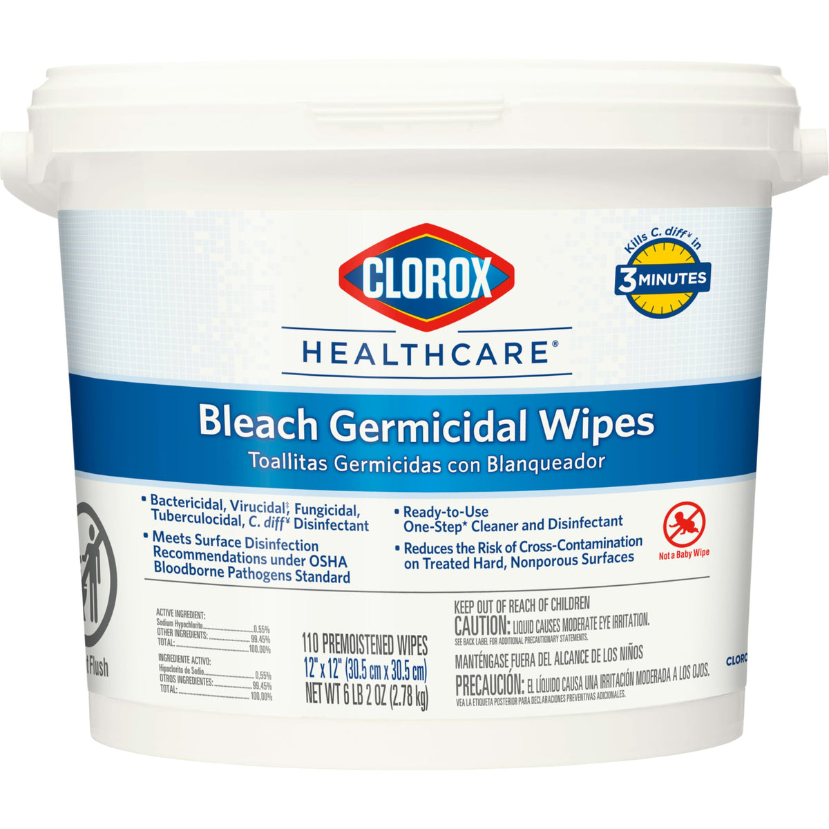 Clorox Surface Cleaning Wipe 30358, 110 Count
