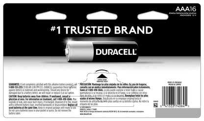 DURACELL Battery DURMN2400B16Z, 16 Count – view 2