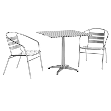 Flash Furniture Kitchen Furniture TLH-ALUM-32SQ-017BCHR2-GG - product photo 1