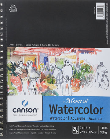 Canson Art Media Paper C400054498, 9" x 12"