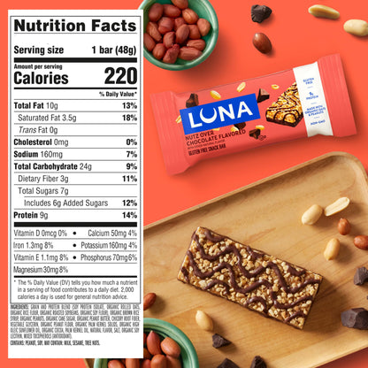 Luna Bar Snack Food Bar 210002, 15 Count – view 2