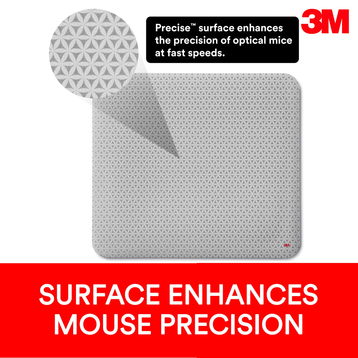 3M Mouse Pad MP114-BSD1, 8L x 9W in – view 3
