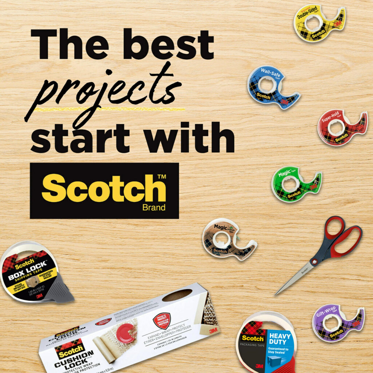 Scotch Adhesive Tapes 810K-12-CP, 12 Rolls – view 9
