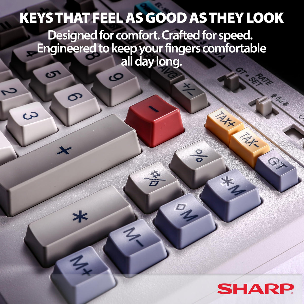 Sharp Calculator EL-1801V, 7.6 x 10.1 x 2.5 in – view 7
