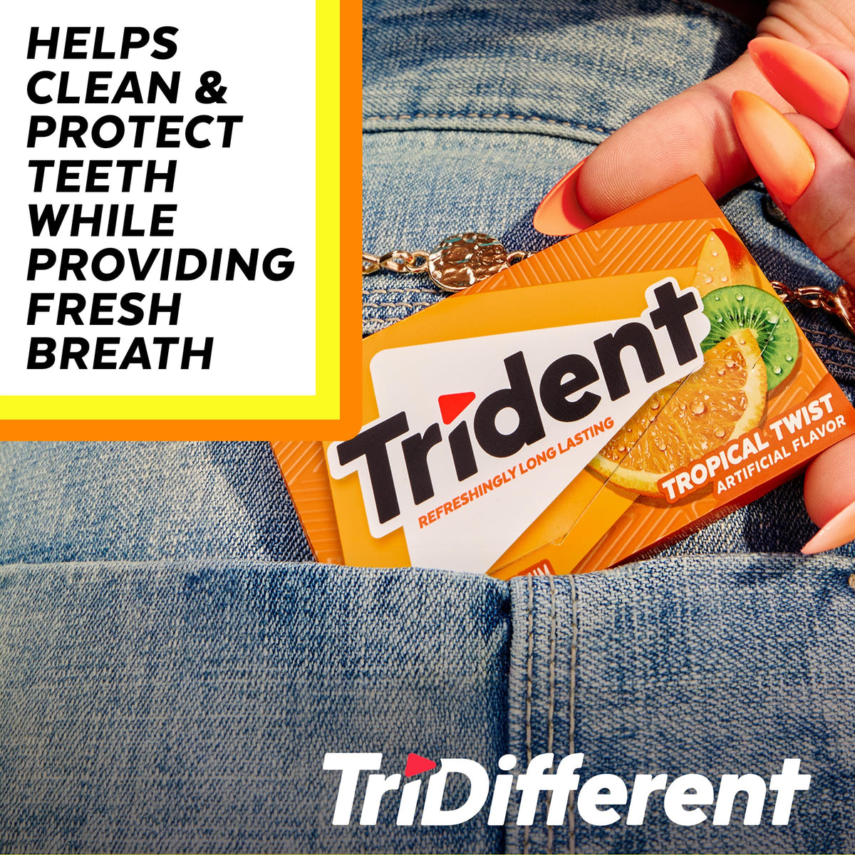 Trident Chewing Gum 12546011112, 14 Count (Pack of 12) – view 6