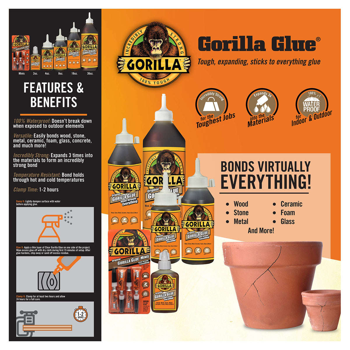 GORILLA Bonding Adhesives GG50003, 2oz – view 4