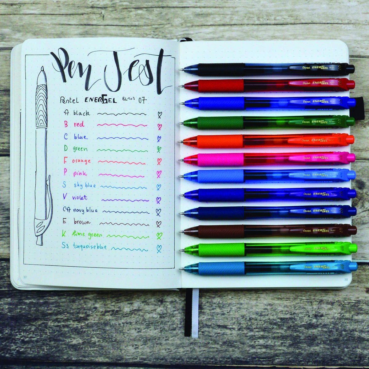 Pentel Writing Instrument BL107-D, 12 Count – view 4