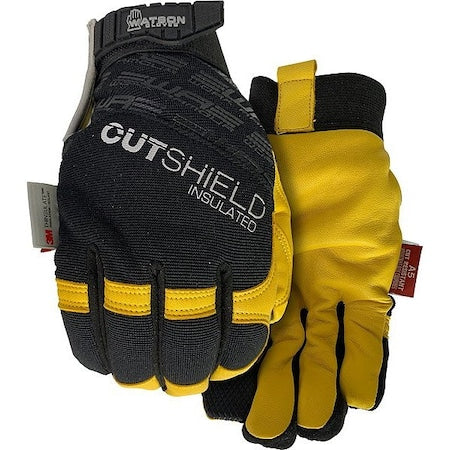 Watson Gloves 9005CR-X CR Mechanics Gloves, Goatskin Palm, Black, Pair