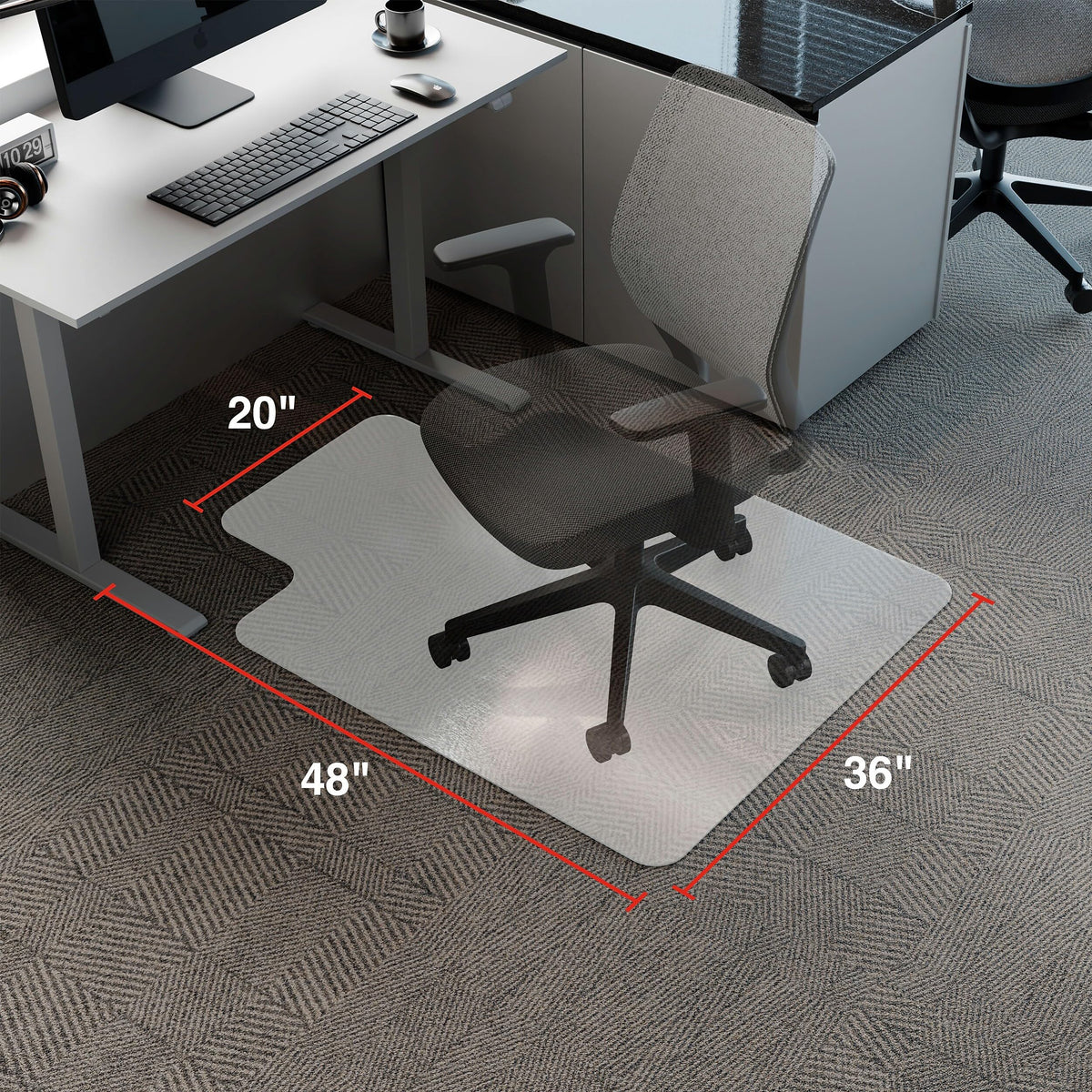 Staples Chair Mat ST17346, 36'' x 48'' – view 9