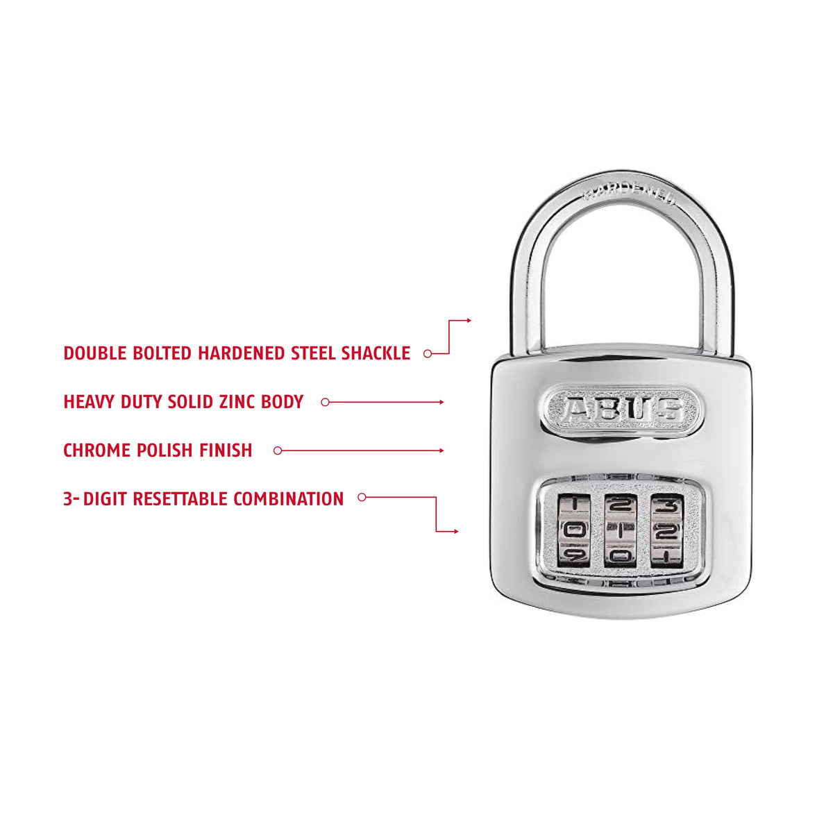 ABUS Lock 160/40, 3 Dial – view 3