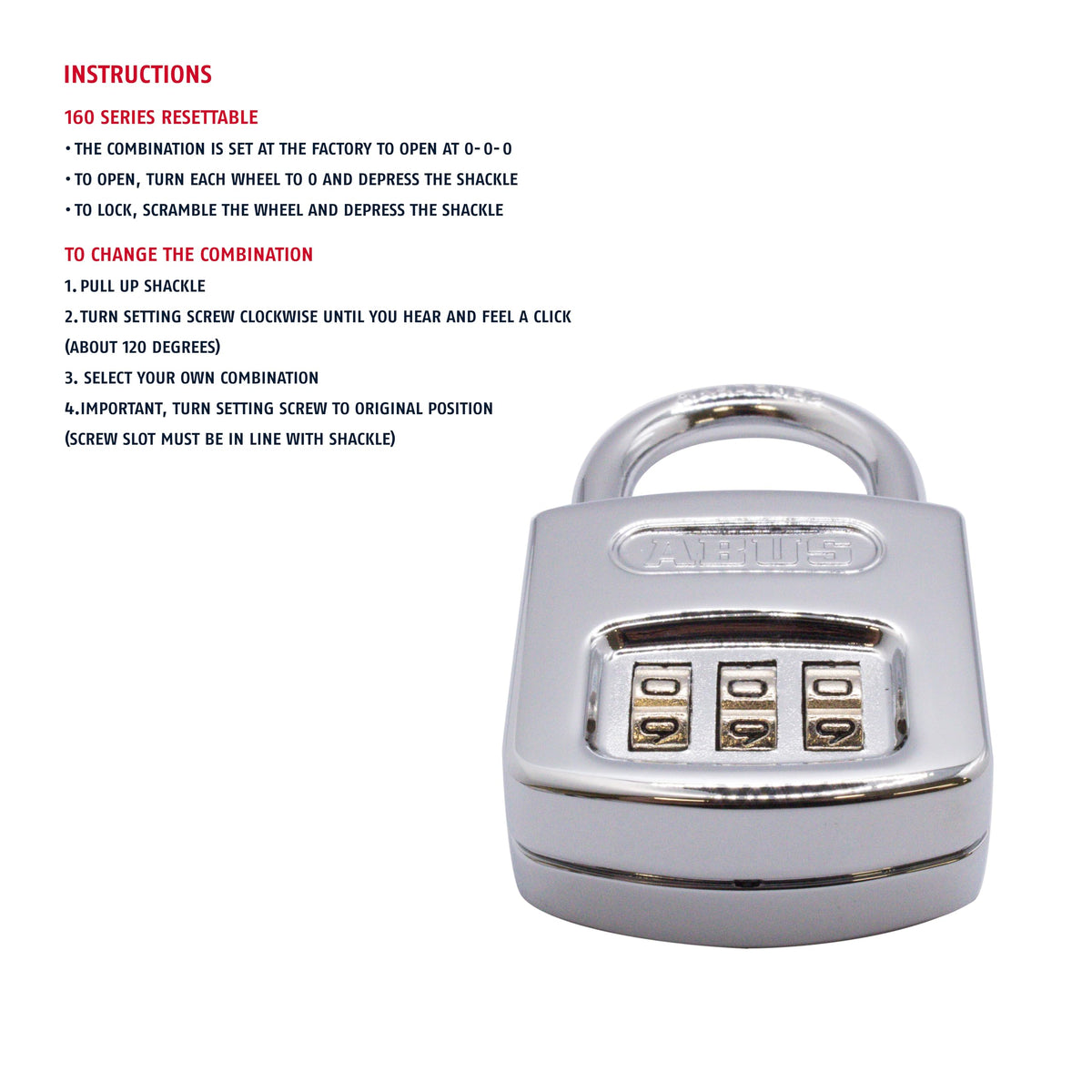 ABUS Lock 160/40, 3 Dial – view 4